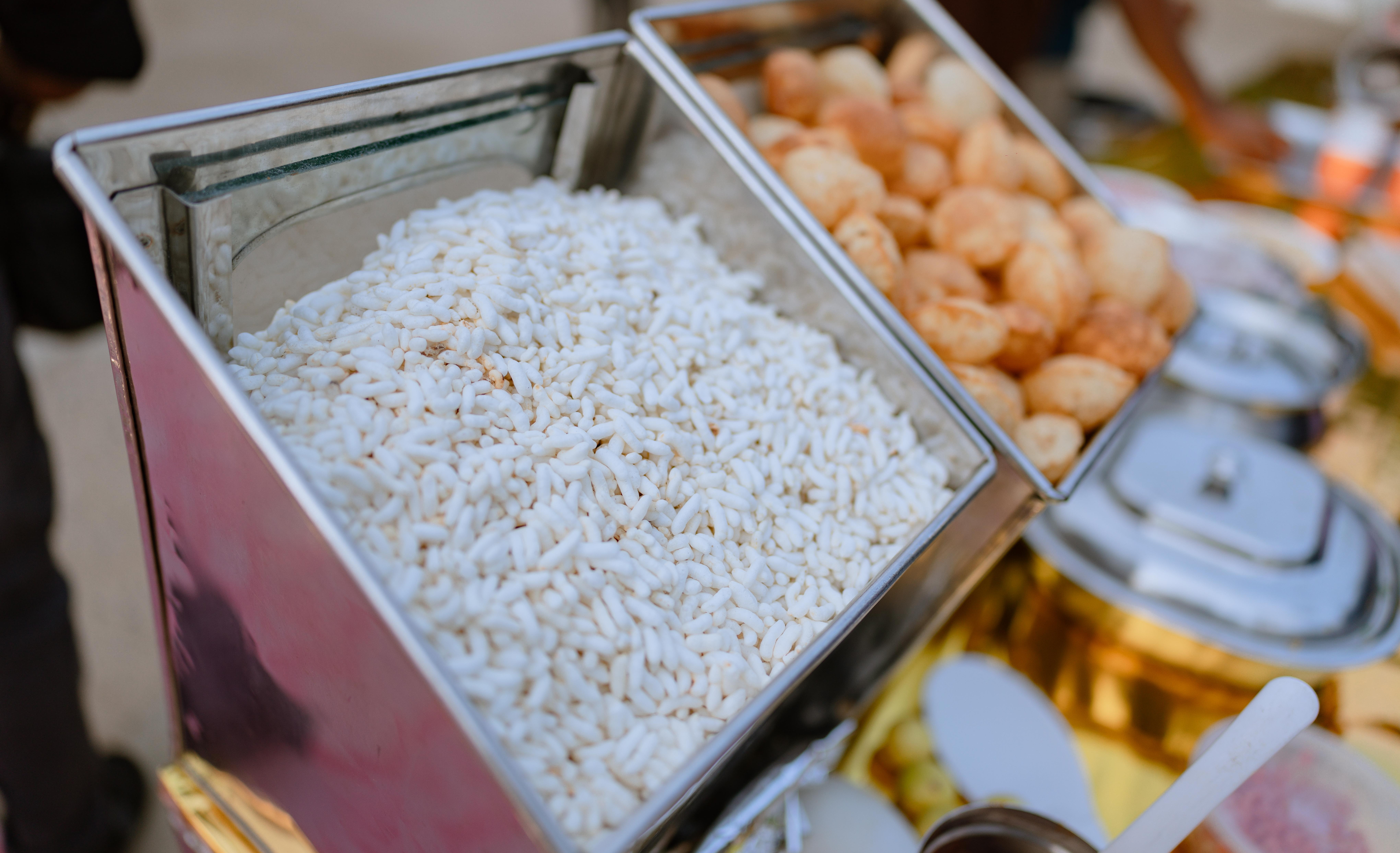 Freshly prepared chaat station
