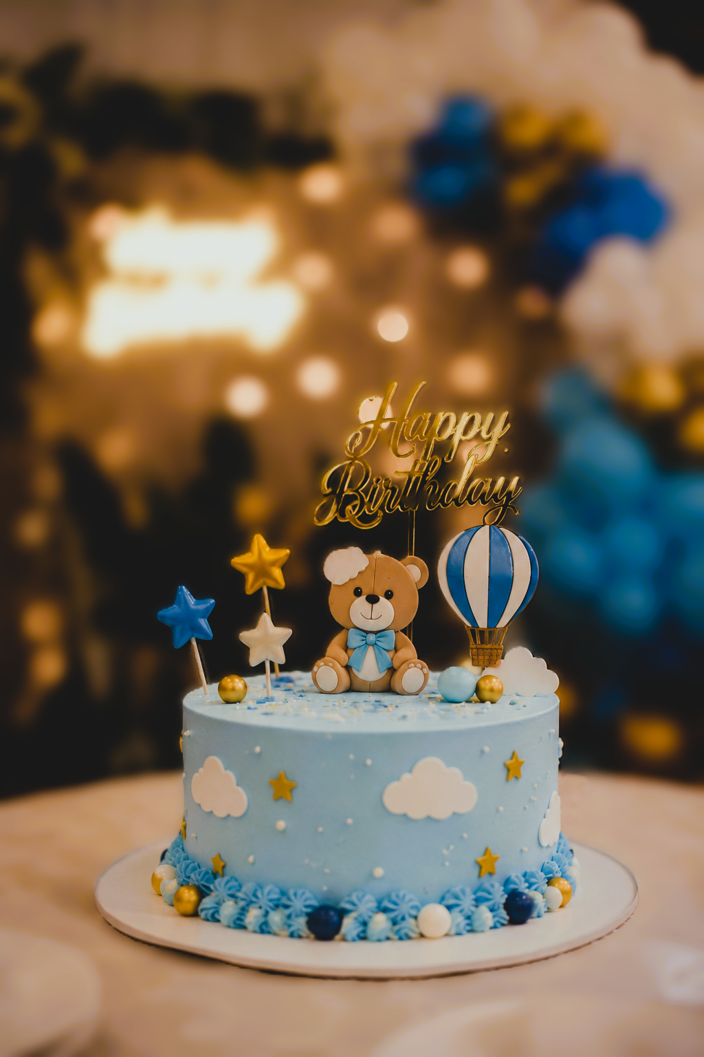 Birthday cake display