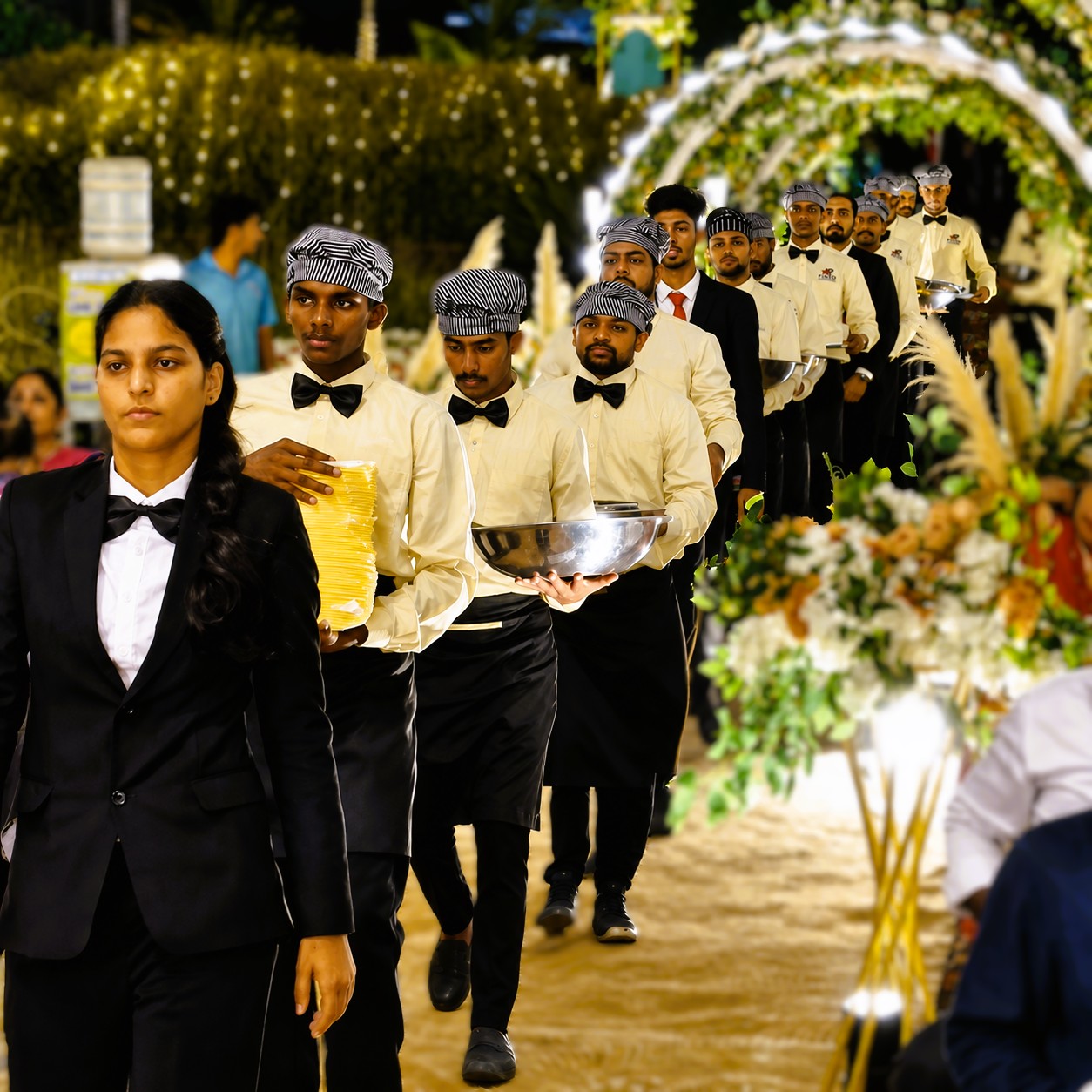 Professional service from kitchen to table