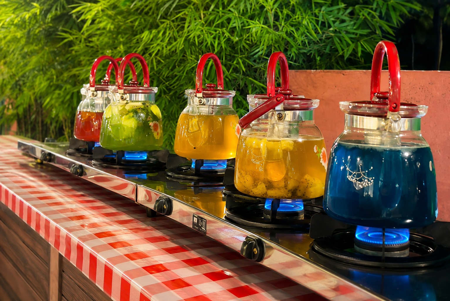 Refreshing drinks, beautifully presented